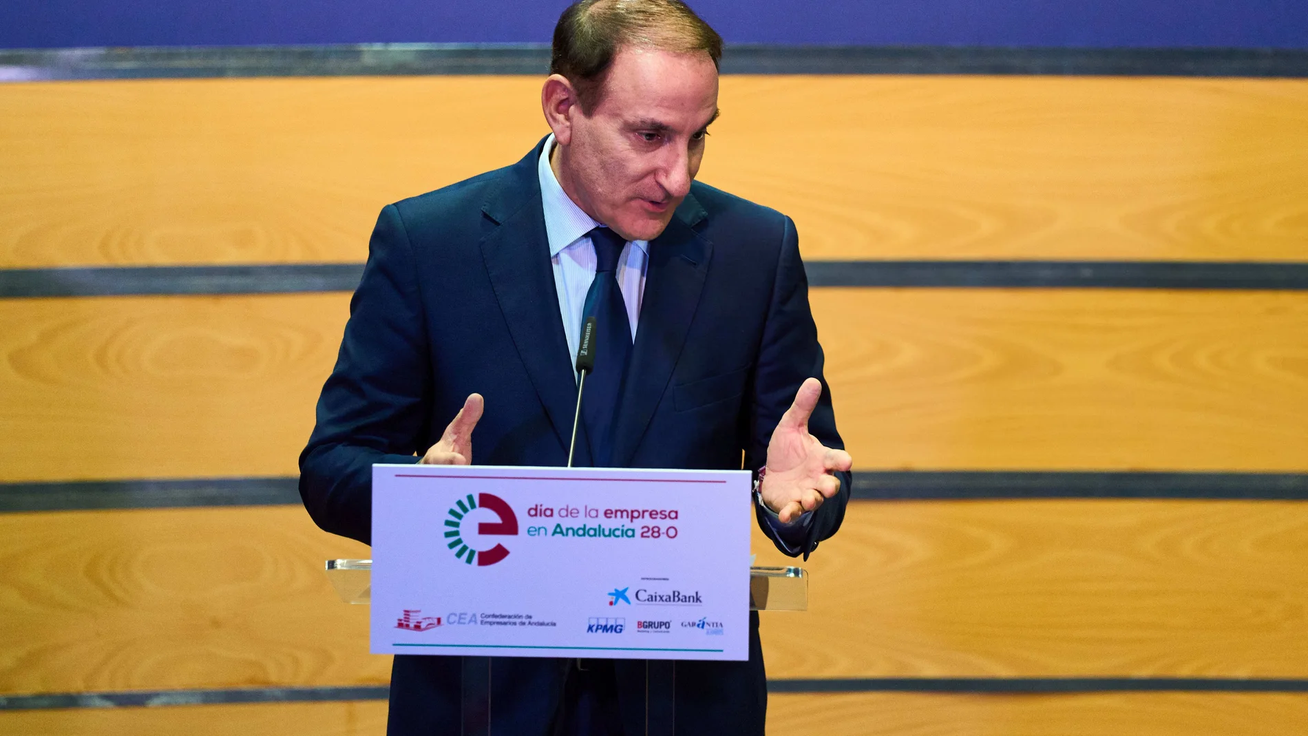 El presidente de la Confederación de Empresarios de Andalucía (CEA), Javier González de Lara