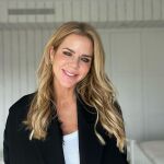 Amelia Bono con estilismo para días fríos.