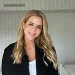 Amelia Bono con estilismo para días fríos.