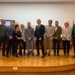 El consejero de Salud con representantes de asociaciones de trasplantados, el coordinador regional de Trasplantes, Ricardo Robles, y otros profesionales del programa de donación