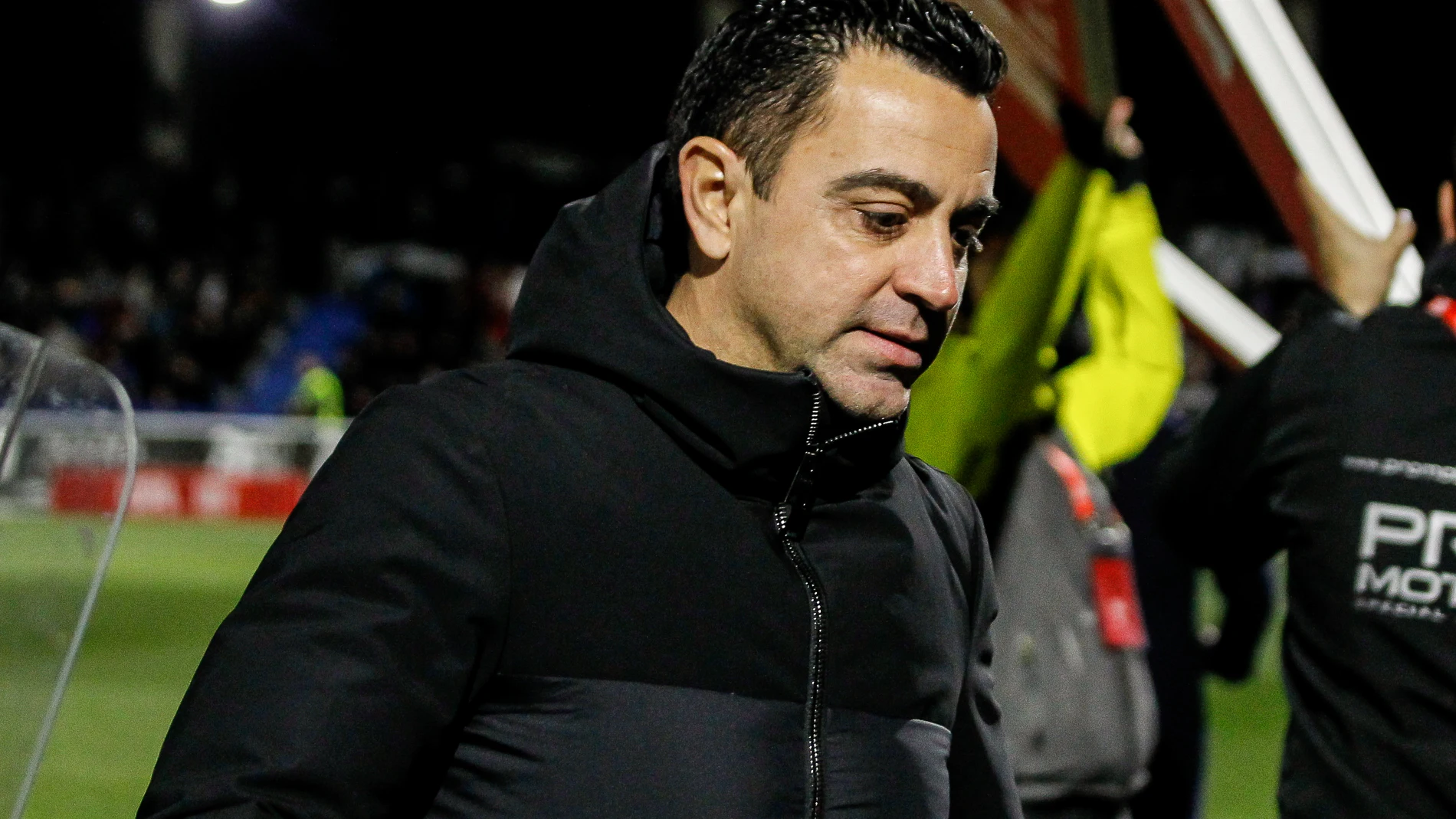 Xavi Hernández, en el partido de octavos de Copa en Salamanca