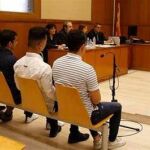 Los cinco acusados, en el juicio 