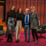 De izquierda a derecha: Inés Hernand, Vero Boquete, José María García y Mercedes Milá