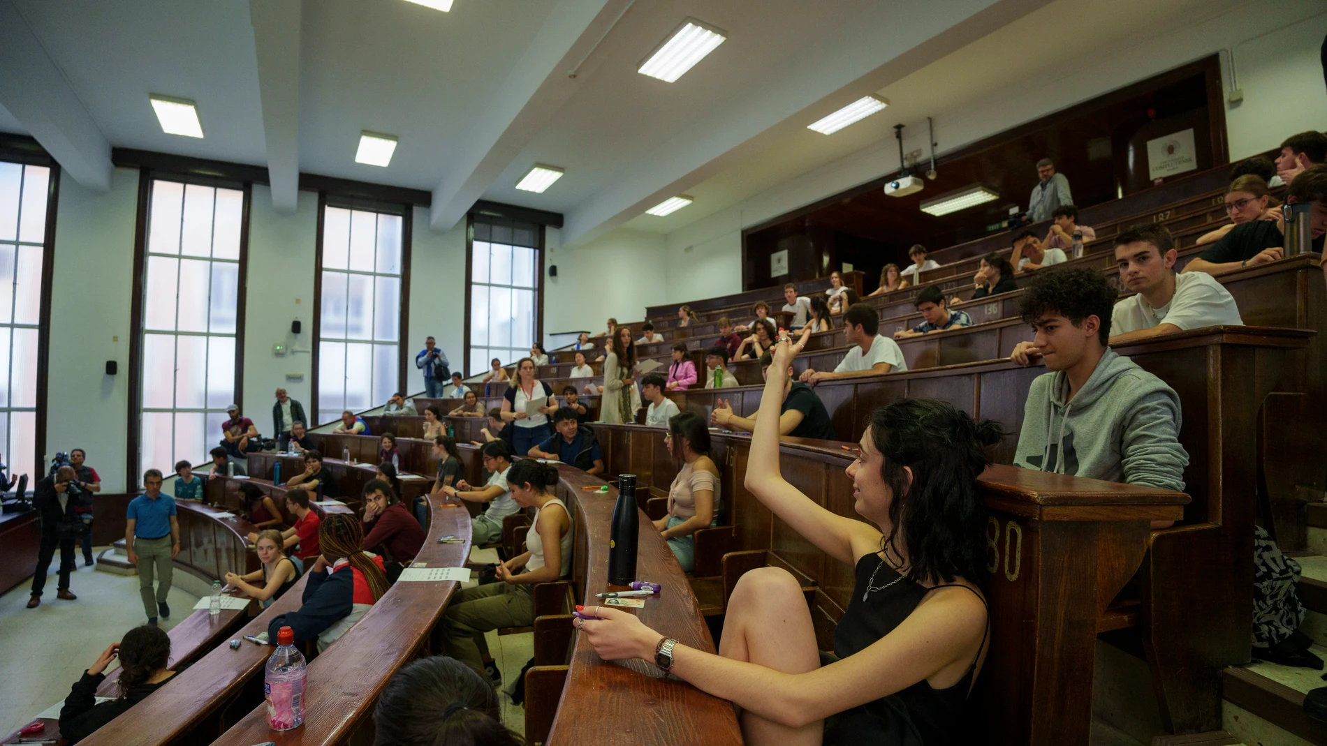 Examen EvAU en la facultad de farmacia.