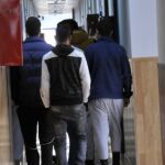 Un grupo de inmigrantes ilegales