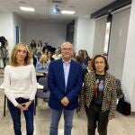 Mª José Uñón, Enrique Ruiz Forner María Victoria durante la jornada celebrada en Segovia