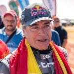 Carlos Sainz, ya coronado como campeón del Dakar
