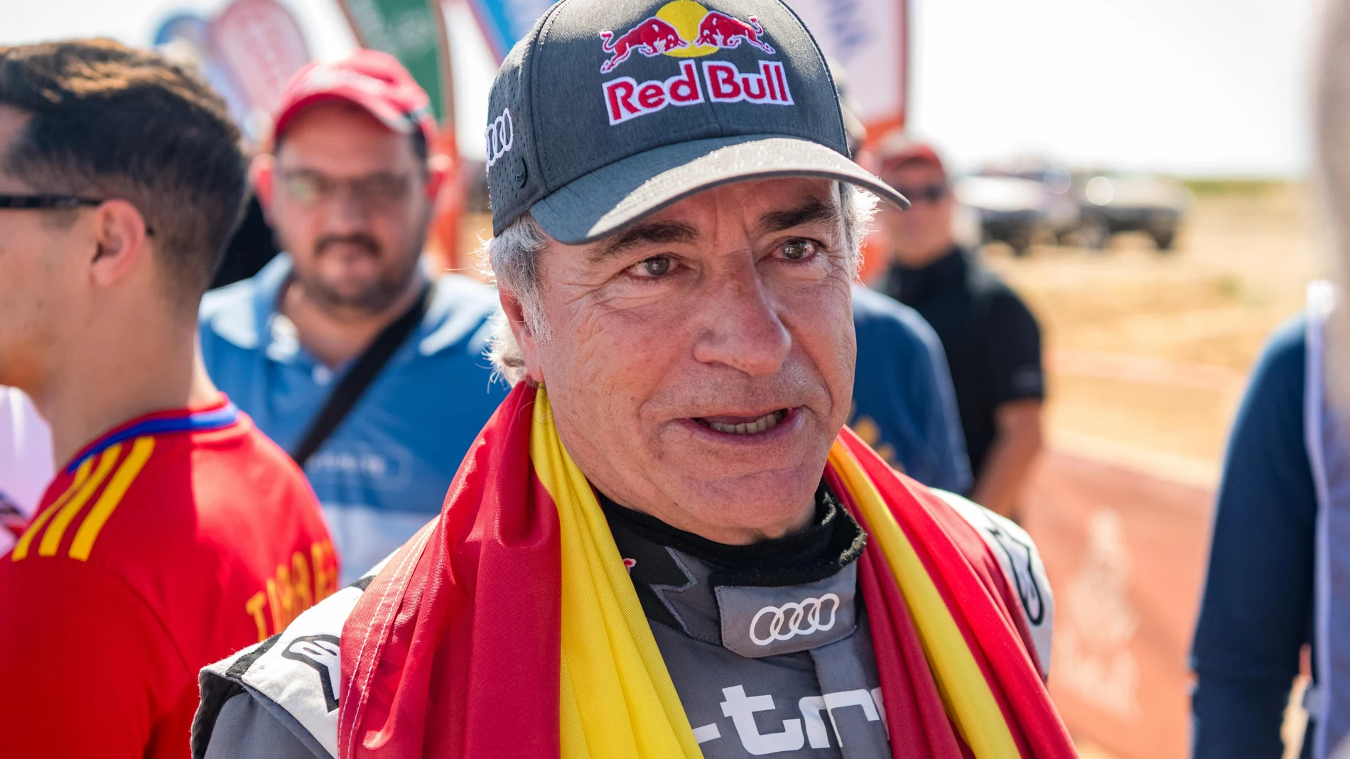 Carlos Sainz, ya coronado como campeón del Dakar