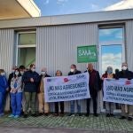 Imagen de archivo de una concentración de protesta del SMM por agresiones a médicos