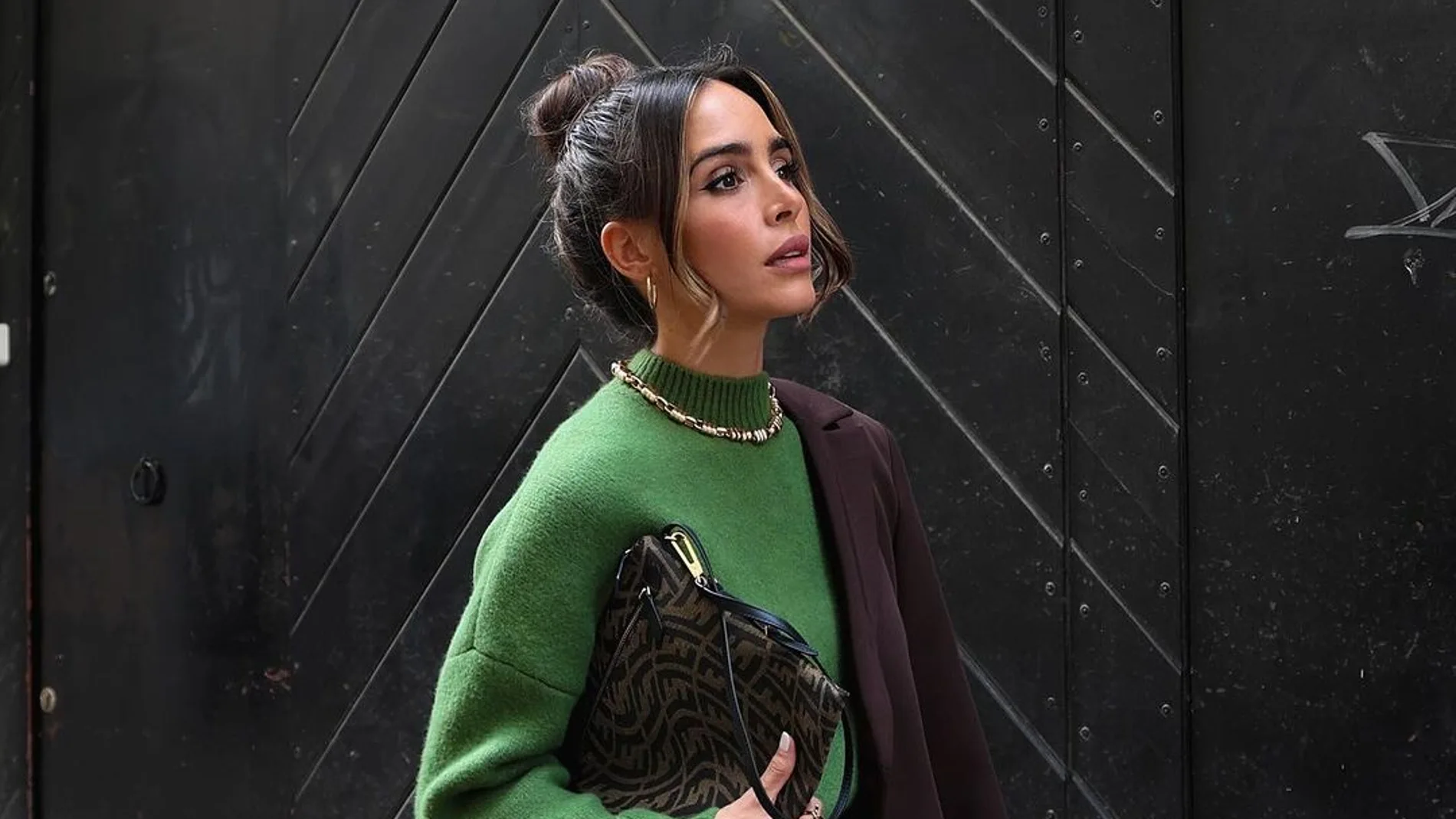 Rocío Osorno con conjunto de Zara.