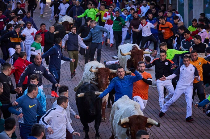 "Encierros Blancos" en San Sebastián de los Reyes, Madrid, este sábado. En el marco de estas fiestas patronale "Encierros Blancos" en San Sebastián de los Reyes, Madrid, este sábado. En el marco de estas fiestas patronale