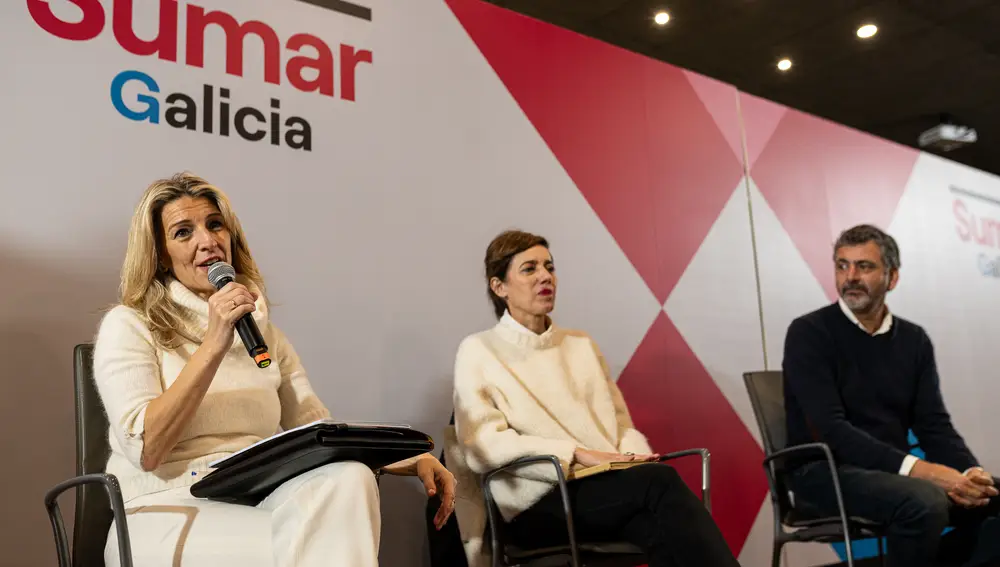 Yolanda Díaz participa en un ‘proceso de escucha’ de Sumar Galicia en Vilagarcía de Arousa (Pontevedra)