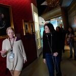 Díaz Ayuso visita el Museo Polin en el antiguo gueto de Varsovia.