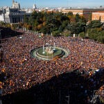 Manifestación en Cibeles contra la amnistía y contra los acuerdos de Pedro Sánchez para si investidura. 