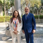 Jaume Collboni y Nabila Rmili, alcaldes de Barcelona y Casablanca, respectivamente