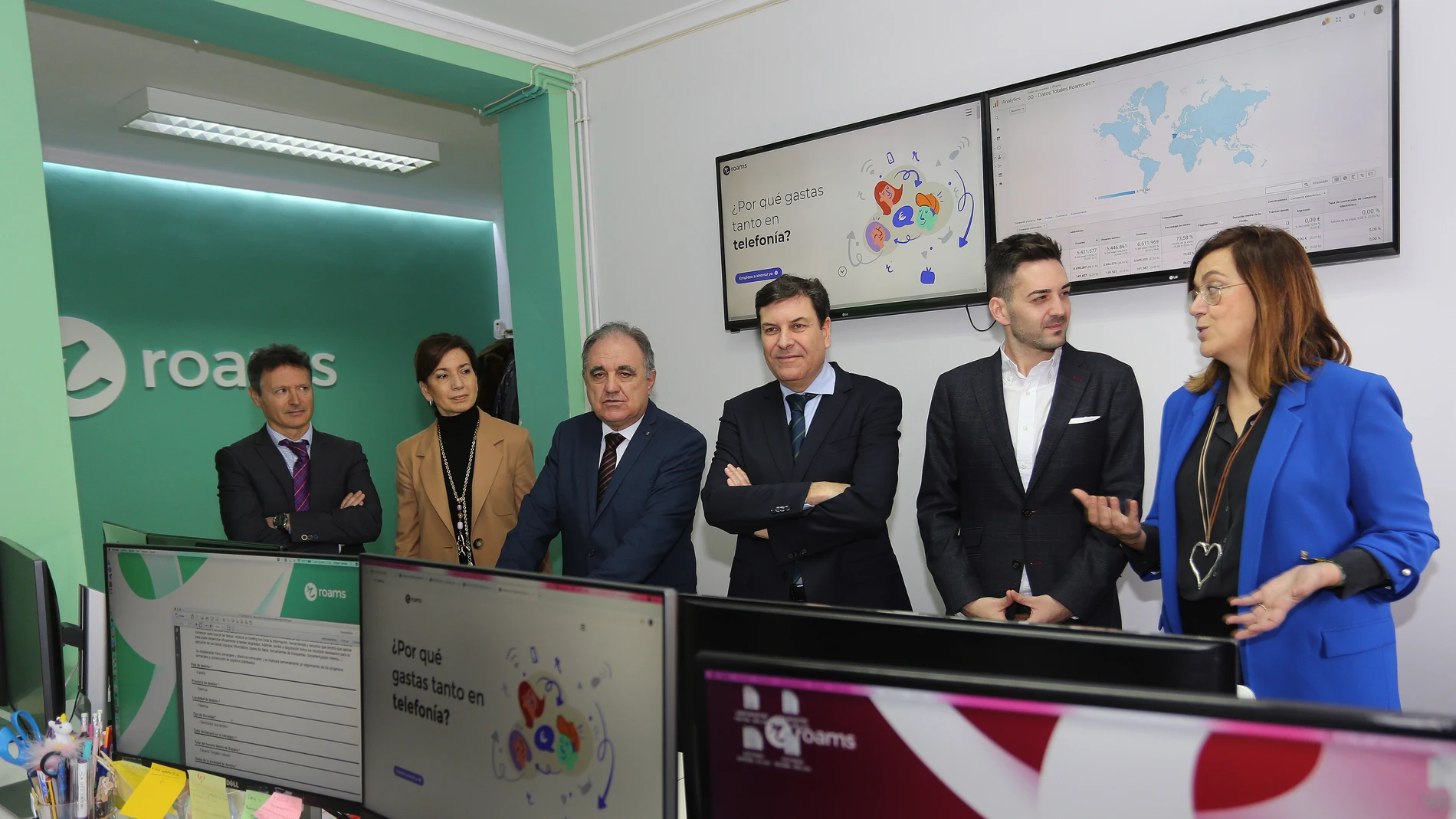 El consejero de Economía y Hacienda, Carlos Fernández Carriedo, visita una star-up de Palencia