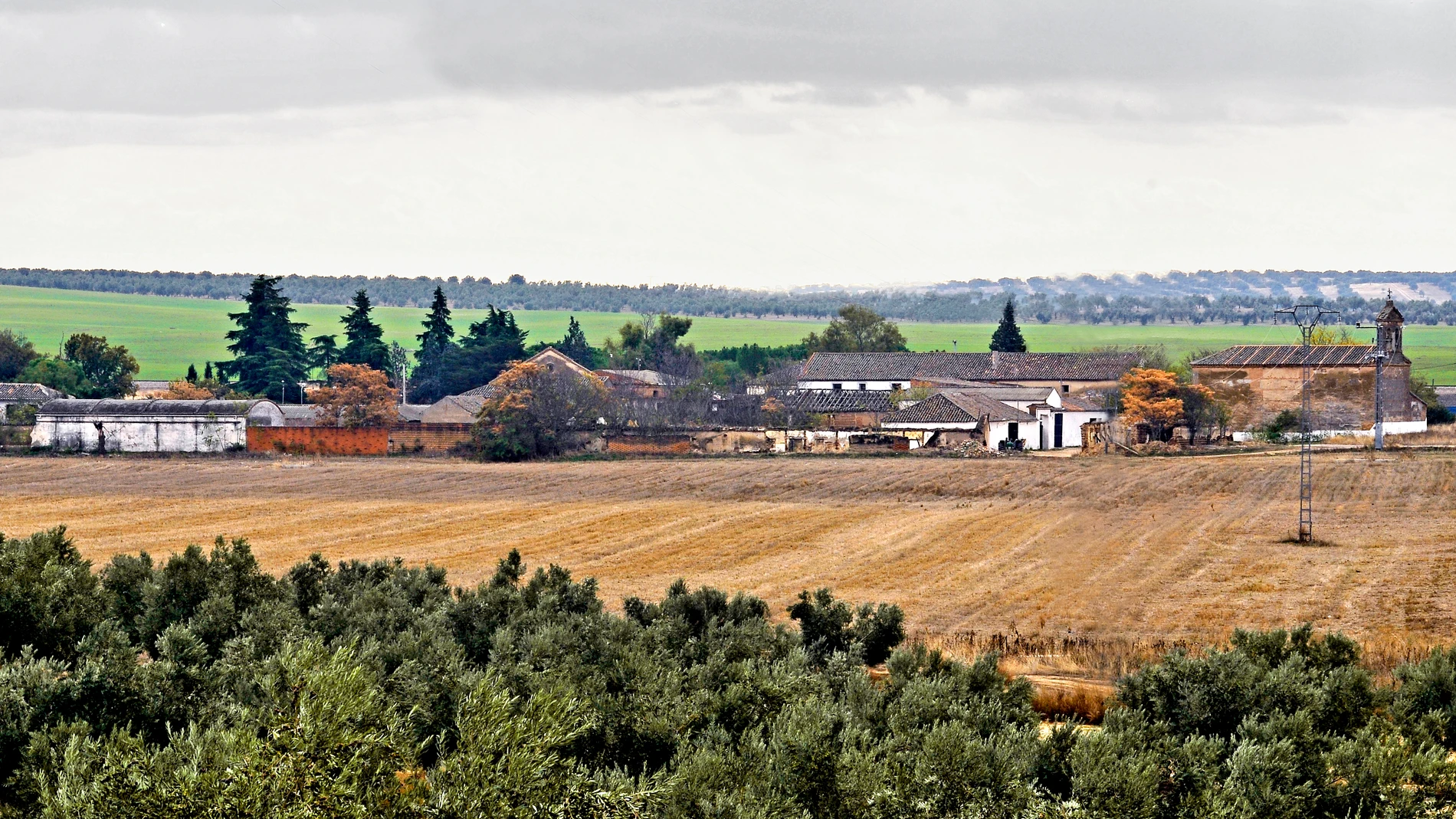 Vista panorámica del pueblo con menos habitantes de España