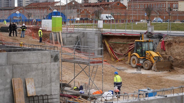 Obras públicas con peligro de accidente laboral