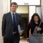 El Letrado Mayor del Congreso de los Diputados, Fernando Galindo, a su llegada a una reunión de la Mesa del Congreso de los Diputados, a 23 de enero de 2024, en Madrid (España).