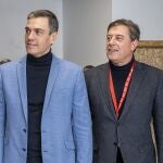 El candidato socialista con el presidente del Gobierno. 