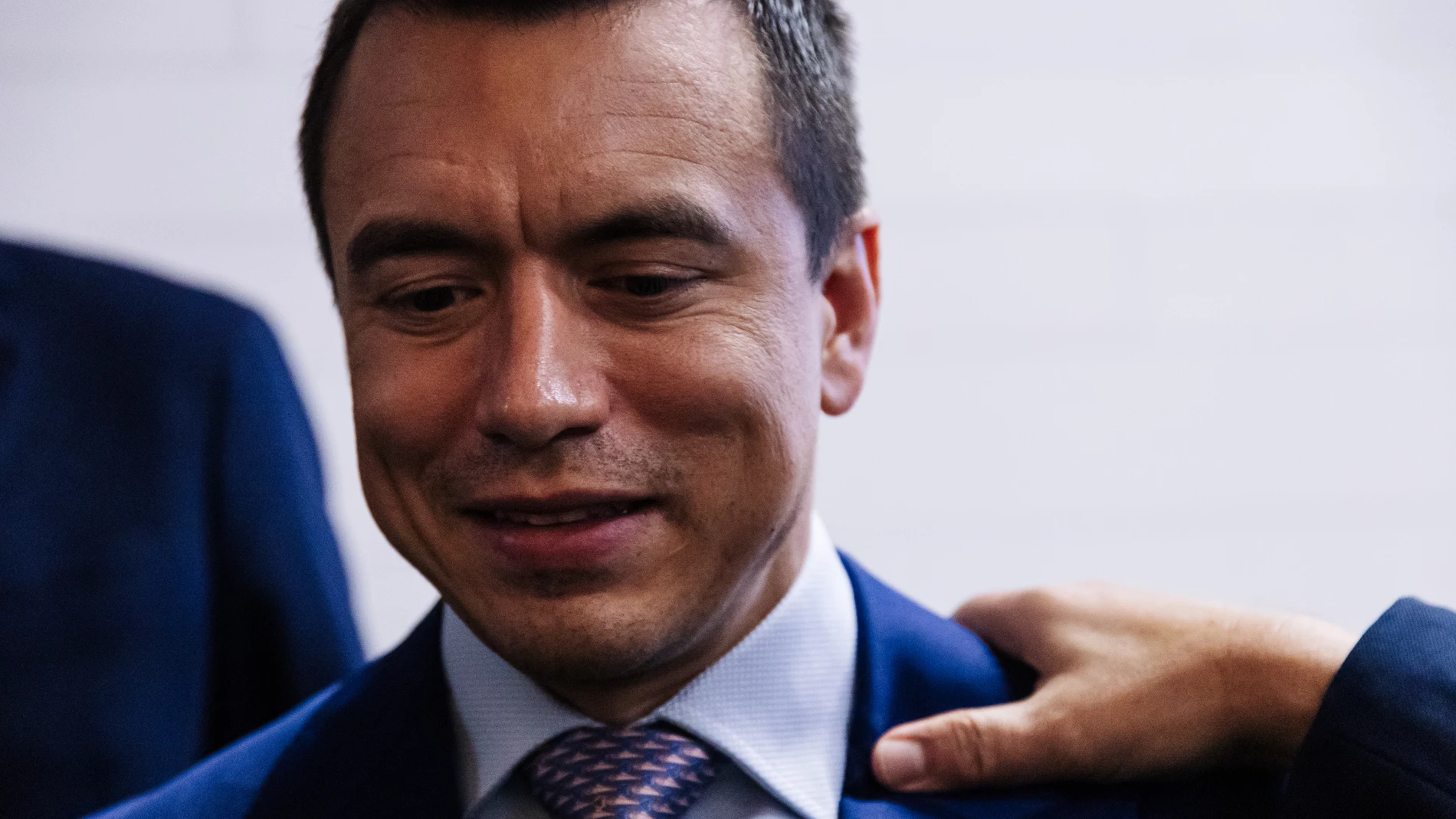 El presidente de la República de Ecuador, Daniel Noboa, durante el encuentro empresarial España-Ecuador en la sede de la CEOE, a 25 de enero de 2024, en Madrid (España). El motivo de la reunión es la visita a España del presidente de la República de Ecuador, Daniel Noboa, tras participar ayer, 24 de enero en la inauguración de Fitur 2024 junto a los Reyes. Ecuador es el país socio en la 44ª edición de Fitur. Este es el primer viaje al extranjero de Noboa tras los últimos acontecimientos en Ec...