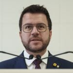 El presidente de la Generalitat, Pere Aragonès