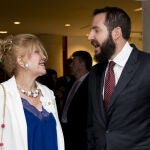 Carmen Cervera con su hijo, Borja Thyssen