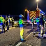 Imagen del accidente en la A-3