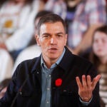 Pedro Sánchez participa en un mitin en Lugo