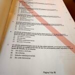 La misma pregunta se repitió en 125 ocasiones en el examen de Fisioterapia