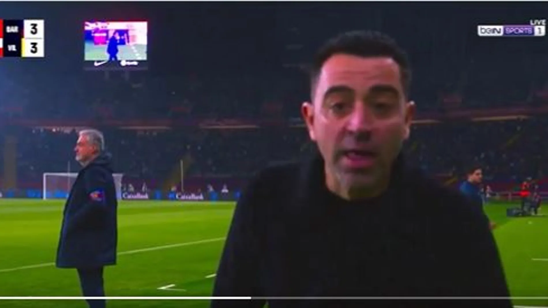 El mensaje de Xavi, entrenador del Barcelona, a la cámara para calentar más LaLiga