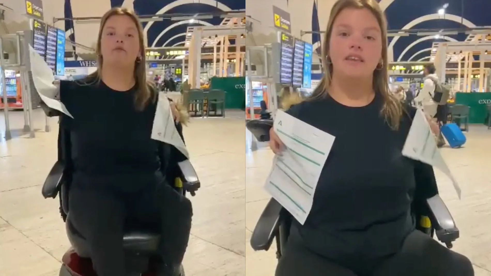TikTok de la joven con discapacidad afectada por Ryanair