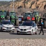 Tractorada espontánea en tierras leonesas