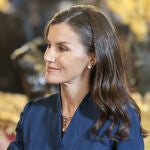 La Reina Letizia en el Palacio Real de Madrid.