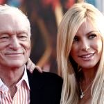 Hugh Hefner, left, and Crystal Harris 