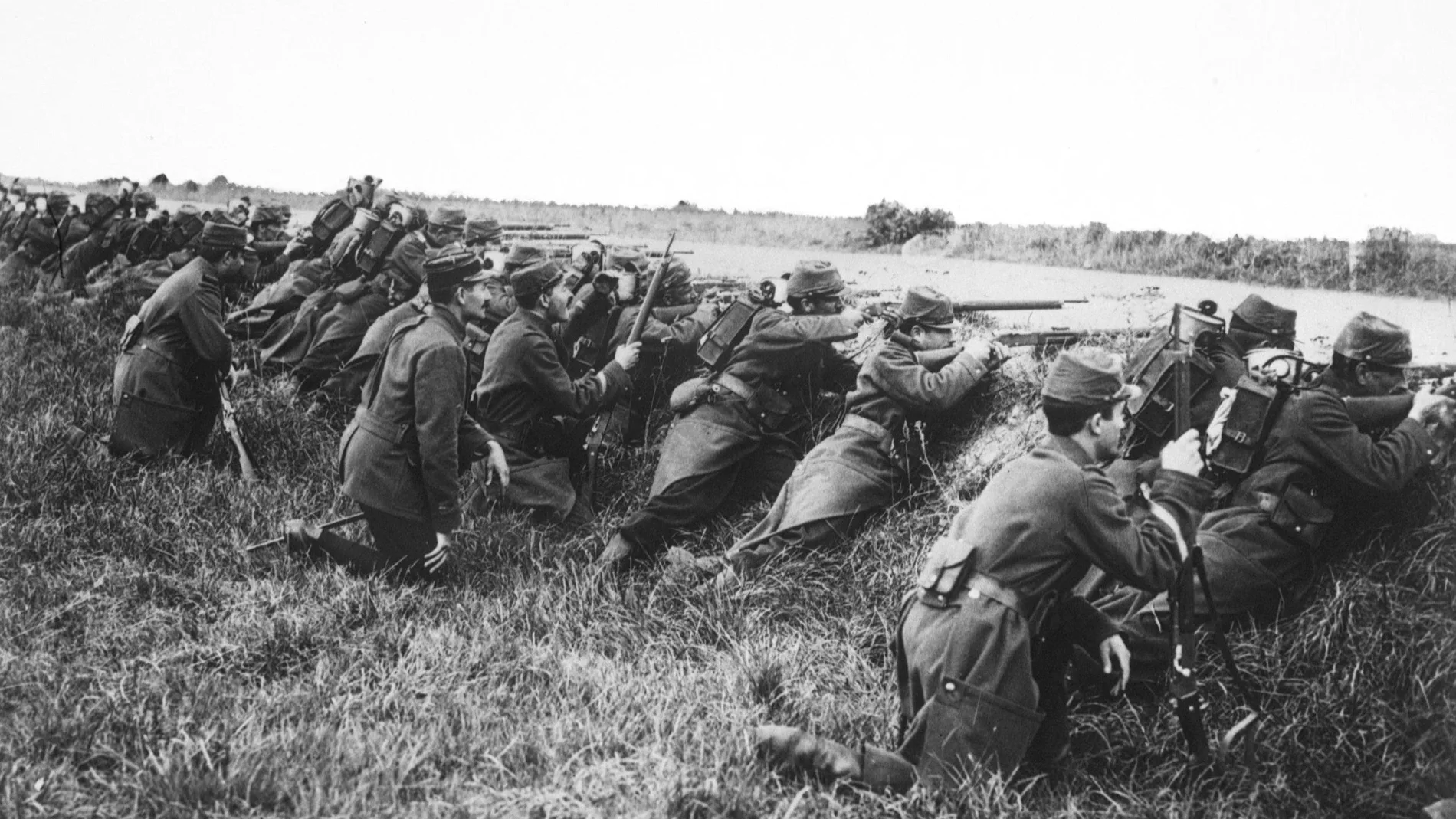 Soldados franceses en 1914