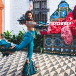 La bailaora Carmen Avilés, protagonista del nuevo spot de Cruzcampo, en la presentación de la campaña