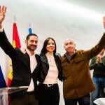 Diana Morant junto a Carlos Fernández Bielsa (izda) y Alejandro Soler (dcha)