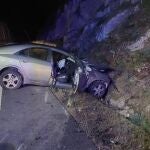 Imagen de archivo de una colisión frontal entre dos vehículos en Pantón (Lugo)