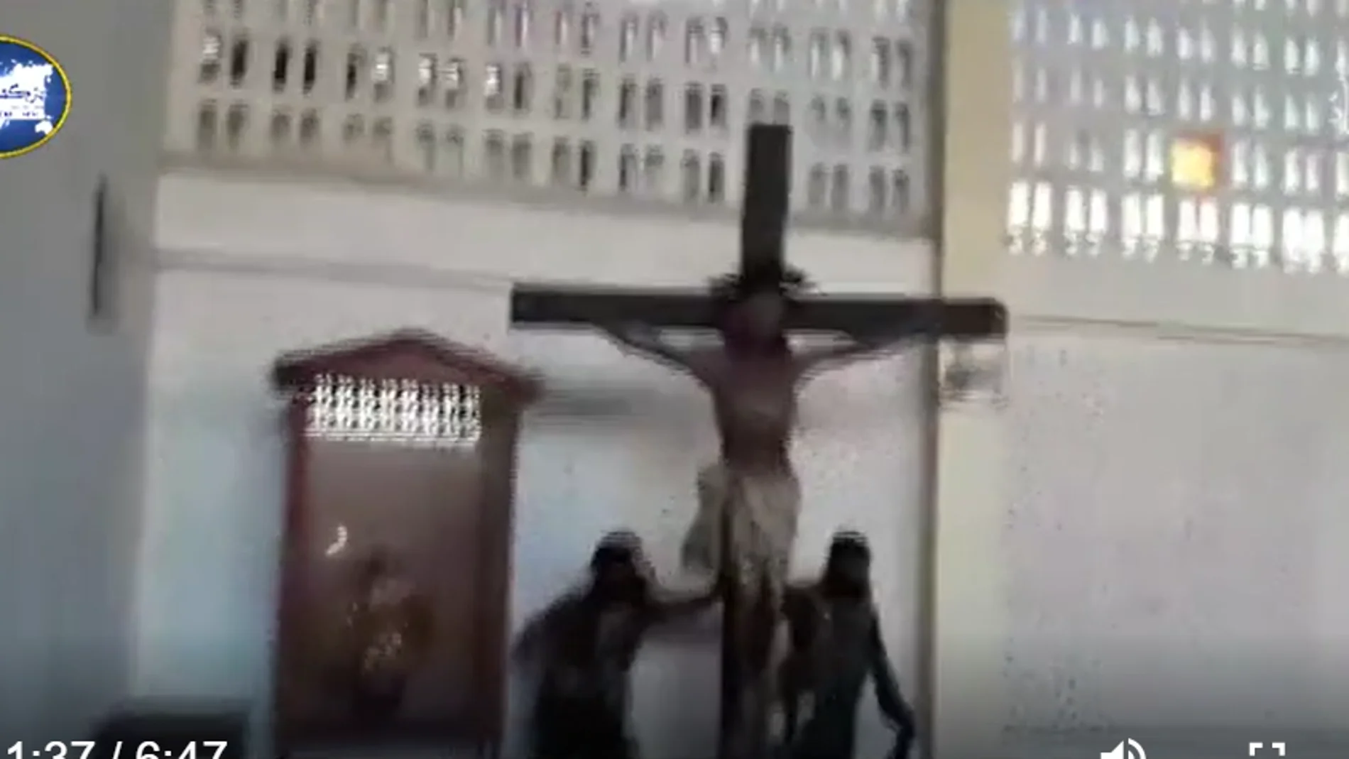 Foto de archivo de un ataque de yihadistas a una iglesia