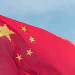 Imagen de archivo de la bandera de China