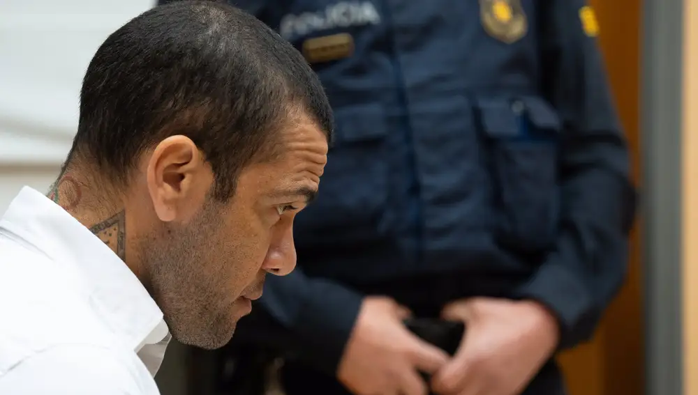 Dani Alves, en el juicio