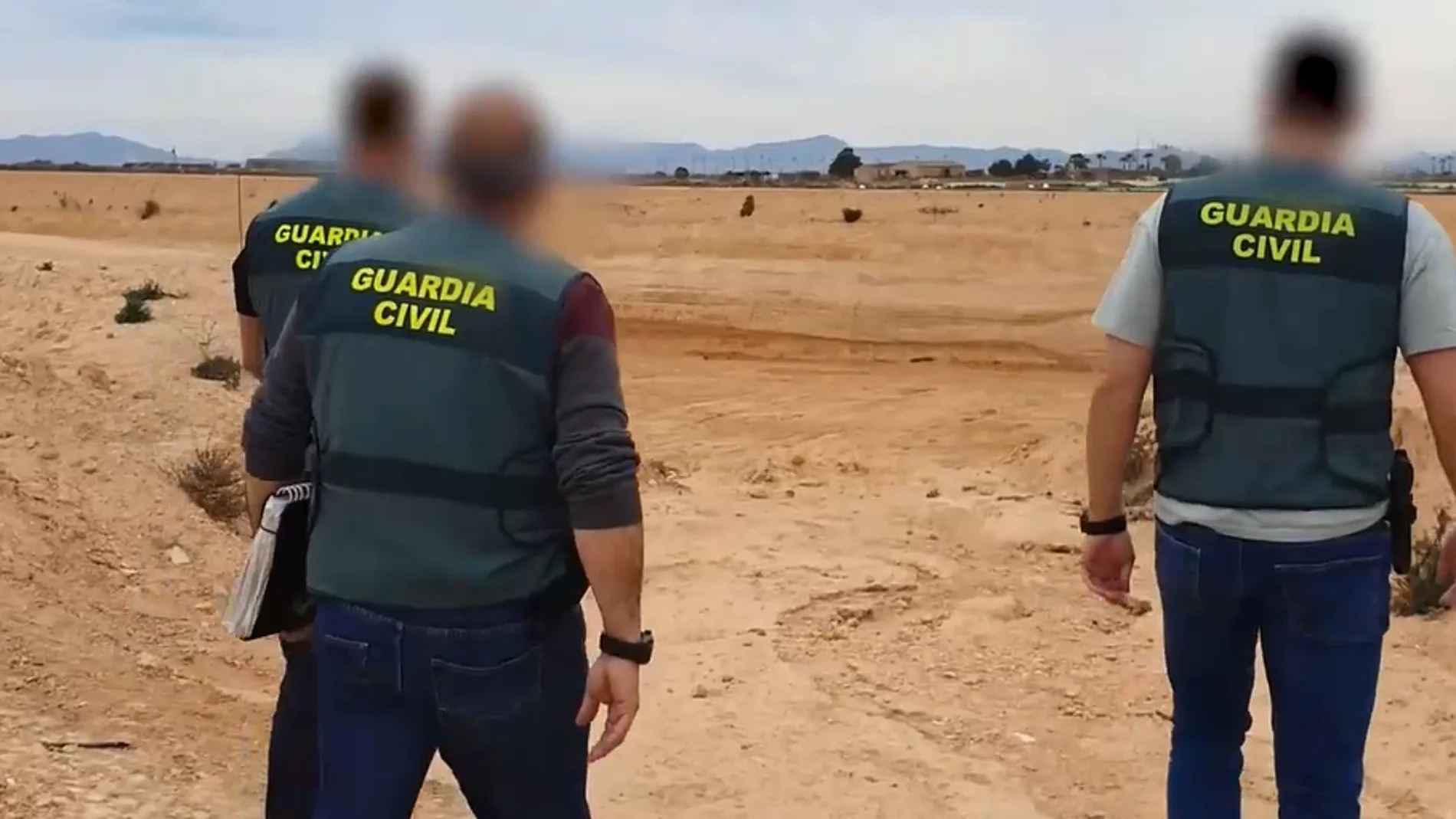 Agentes del SEPRONA investigan sobre el terreno