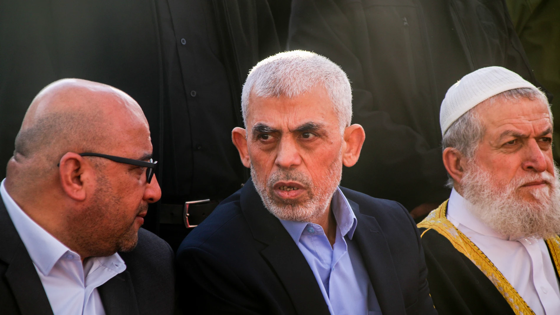April 14, 2023, Gaza City, Gaza Strip, Palestine: Gaza, Palestine. 14 April 2022. A major rally takes place in Gaza City to mark lnternational Al-Quds Day in support of the Palestinian cause. Yahya Sinwar, Hamas chief in Gaza, delivered a speech comdemning the recent lsraeli raids of the Al-Aqsa mosque and calling for Arab leaders to end normalisation with Israel (Foto de ARCHIVO)14/04/2023