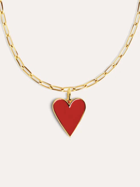 Collar de corazón.