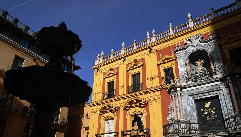 Sede de la Fundación Unicaja en Málaga, que ya luce su nueva imagen corporativa