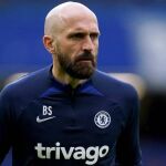 Bruno Saltor durante su etapa como entrenador del Chelsea