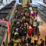 Ambiente en la estación de Atocha 