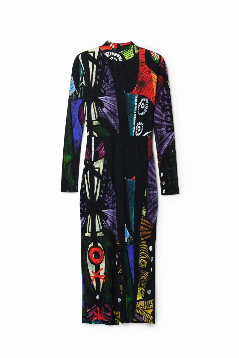 Vestido estampado.