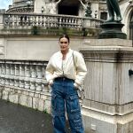 Vicky Martín Berrocal con jeans de Zara.
